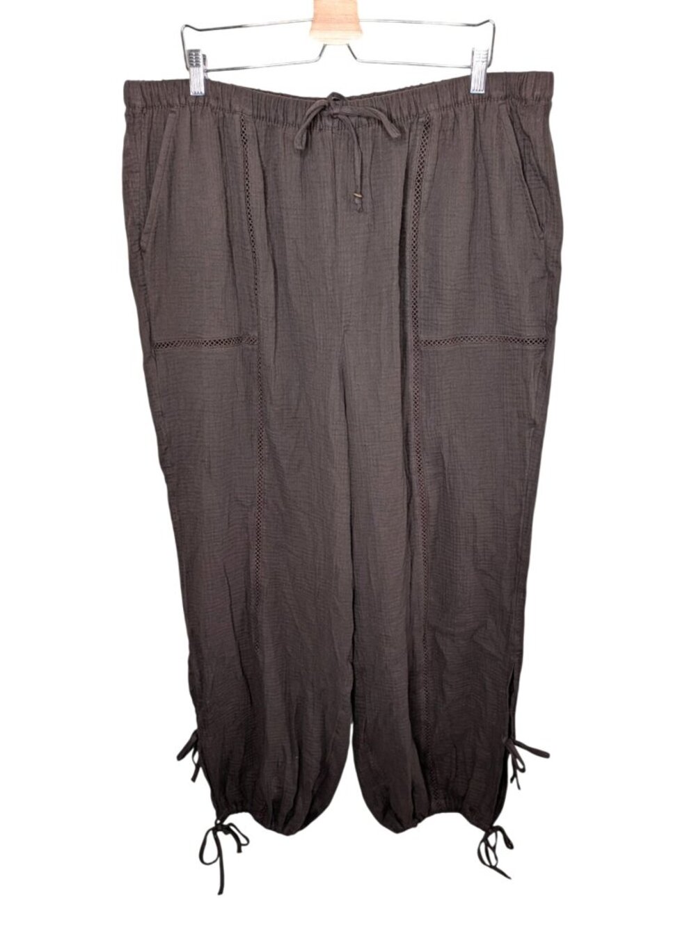Torrid Java Brown Gauze Pull-On High-Rise Relaxed Jogger 2x tall 2026